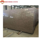 Popular G687 Granite Stone Slabs , Peach Pink Granite Patio Slabs Custom Size