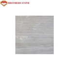 Natural White Wood Vein Marble Modern Style With 15-30mm Thickness