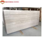 Large Size White Wood Vein Marble Fashionable Appearance OEM Service