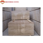 Natural Stone Travertine Beige Marble Slab 15-30mm Thickness Standard Size