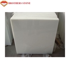 1.8cm Thickness Thassos White Marble Stone , Polished Honed White Crystal Marble