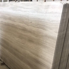 Standard Size White Wooden Marble Slab 15-30mm Thickness For Indoor