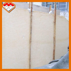 Golden Veins Beige Marble Slabs Customized Size For Wall / Flooring