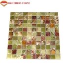 Green Jade Onyx Slab , Natural Onyx Mosaic Tile For Kitchen Floor