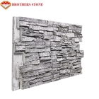Exterior Artificial Stone Type Cultured Stone Panel Polyurethane PU Faux Stone Wall Panel