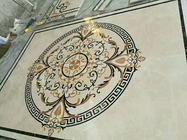 Mixed Color Round Mosaic Medallion Floor Patterns For Hotel / Residential