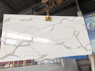 132.8Mpa Calacatta Gold Quartz White Marble For Fireplace