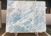 Backlit Wall Panel Translucent Crystal Agate Stone Blue Marble Onyx Slab
