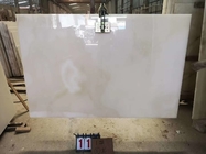 15mm Thickness Snow White Onyx Marble With Red Veins