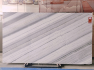 Glacier White Marble Stone Slab With Grey Veins 15mm Thickness