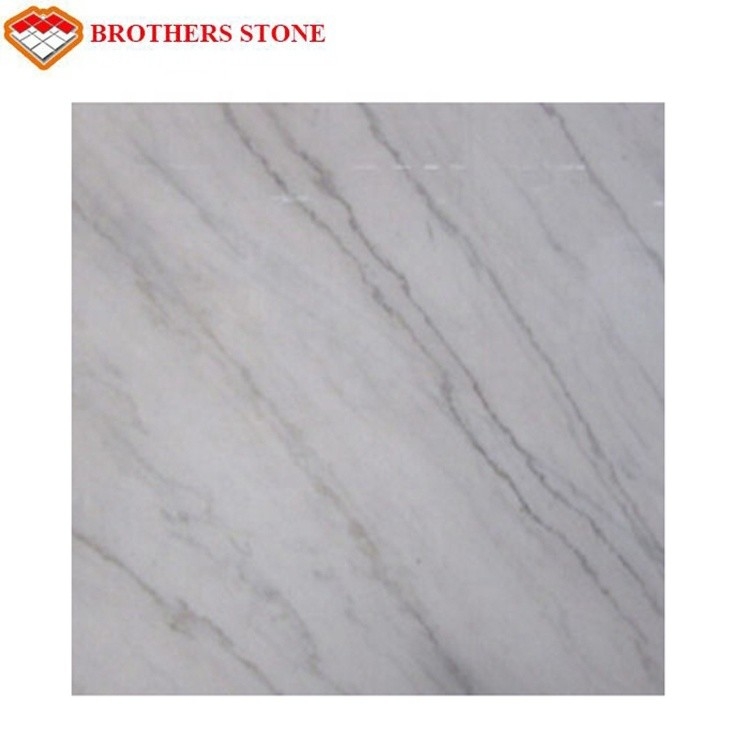Cut To Size White Marble With Grey Veins , White Beauty Marble No Scratches