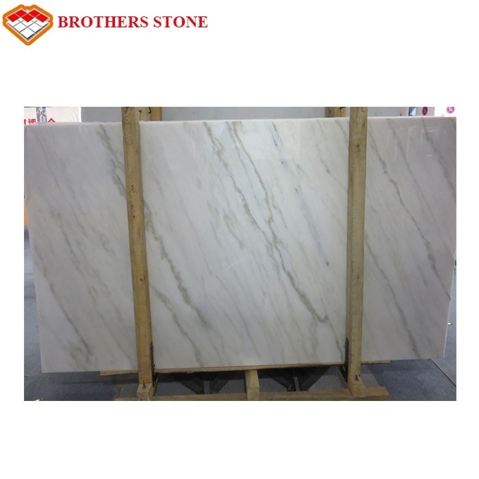 Custom Size White Marble Stone Flooring With 11.5Mpa Bending Resistance