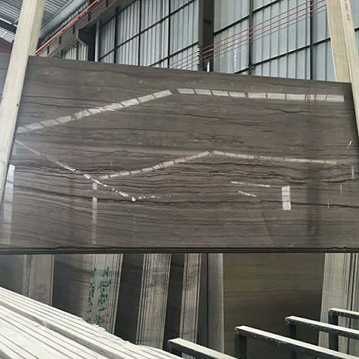 New style luxury wood grain Athen grey wood marble supplier