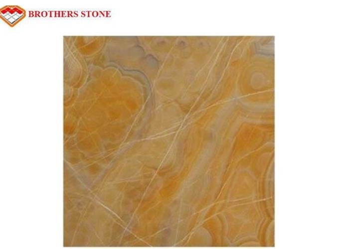 Orange Color Transparent Onyx Stone Panel Free Samples Available