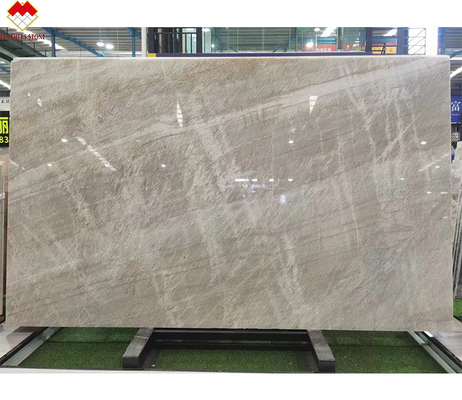 18mm CNF Taj Mahal White Quartzite Cristallo Backlit Stone Countertop for Home Decoration