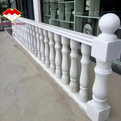 Good Marble Stone Handrail Balustrade Design for Porch and Balcony FOB/CNF Delivery Terms