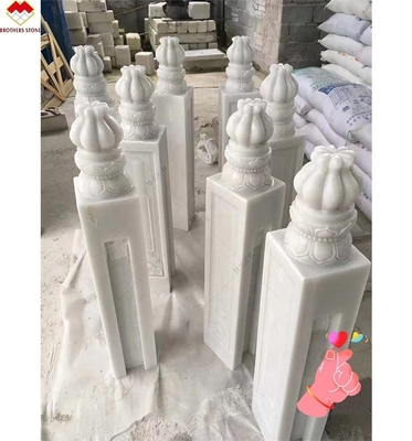 Good Marble Stone Handrail Balustrade Design for Porch and Balcony FOB/CNF Delivery Terms