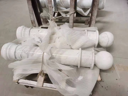 Good Marble Stone Handrail Balustrade Design for Porch and Balcony FOB/CNF Delivery Terms