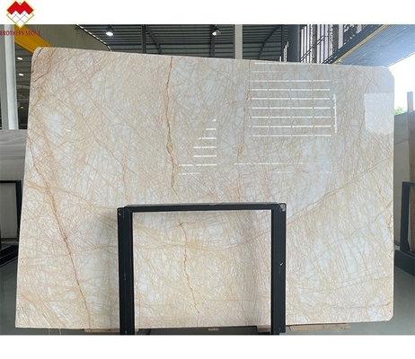 Polished Spider Golden Marble Slab Ideal for Modern Villa Wall Floor Graphic Design