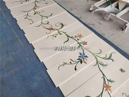 Modern Design Style Anti-Slip Beige Marble Staircase Carpet for Natural Stone Steps