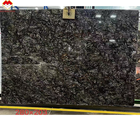Brazilian Natural Gold Black Granite Stone Slabs for Countertops and Tables CNF Trade