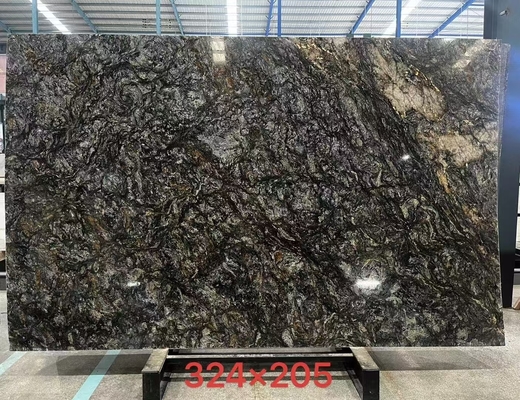 Brazilian Natural Gold Black Granite Stone Slabs for Countertops and Tables CNF Trade