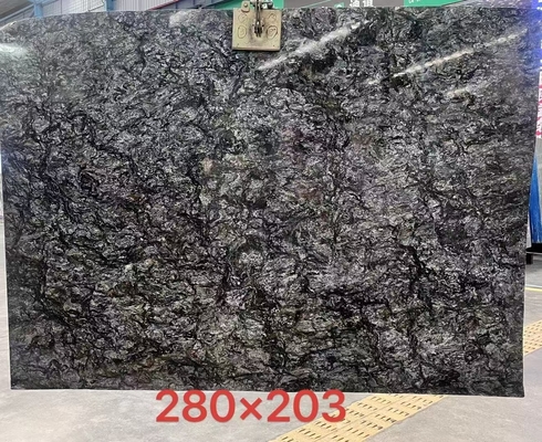 Brazilian Natural Gold Black Granite Stone Slabs for Countertops and Tables CNF Trade