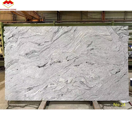 Low Per Square Foot Viscon White Granite Slabs for Modern Villa Exterior Wall Cladding