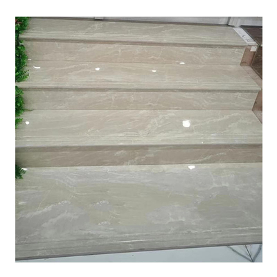Customized Metallic Glazed Porcelain Floor Tile Non-Slip Marble Look Perfect for Stairs