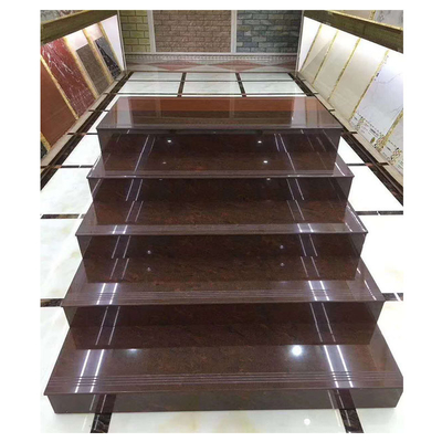 Customized Metallic Glazed Porcelain Floor Tile Non-Slip Marble Look Perfect for Stairs