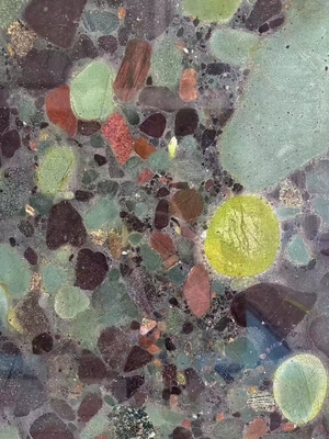 Four-Season Brazil Green Quartzite Stone Multicolor Granite Table and Wall Decoration Panel Customized for Indoor