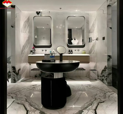 Modern Design Style Panda White Marble Elevate Your Hotel Wall Floor and Stairs Tiles