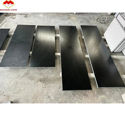 Modern Design Style Shanxi Black Granite Blocks 18mm Thick Absolute Black Granite Slab