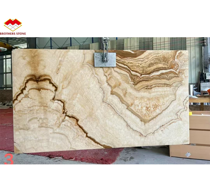 Modern Onyx Marble Gold Vein Wooden Yellow Golden Grain Bathtub Decor for Modern Homes
