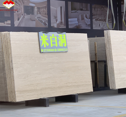 Hotel Marble Travertine Slab Polished Dining Table Modern Natural Stone Oval Furniture