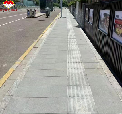 Brothers Stone Flamed Grey Granite Slab Paving Tiles for Honed Natural Stone Driveway
