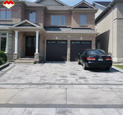Brothers Stone Flamed Grey Granite Slab Paving Tiles for Honed Natural Stone Driveway
