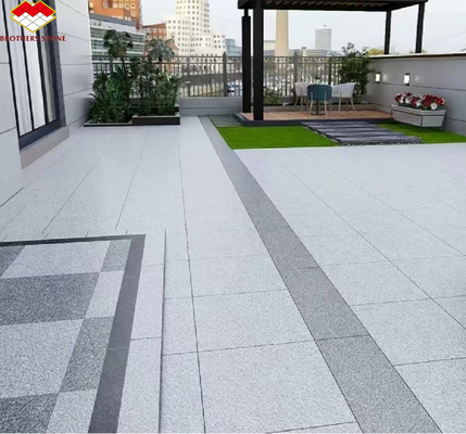 Brothers Stone Flamed Grey Granite Slab Paving Tiles for Honed Natural Stone Driveway