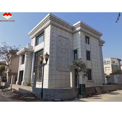 Modern Flamed Chinese Grey Granite Stone Veneer Cut-to-Size for Outdoor Wall Cladding