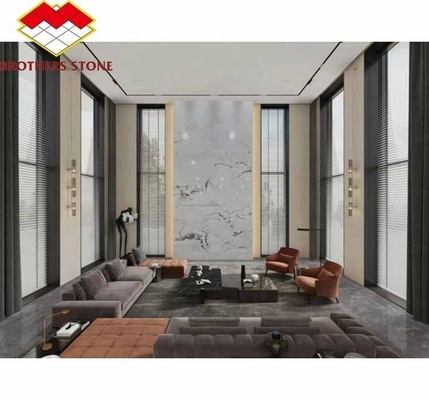 Polished Milk White Alabaster Marble Big Slab for Living Room and Dining Table Flooring