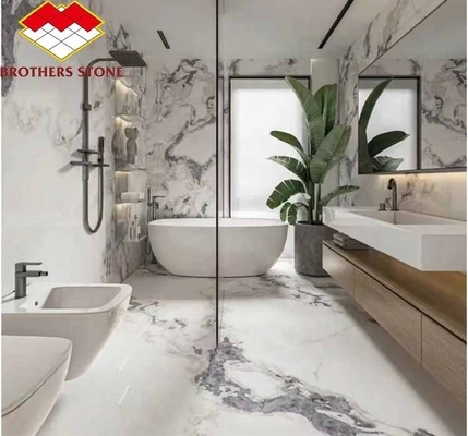 Polished Milk White Alabaster Marble Big Slab for Living Room and Dining Table Flooring