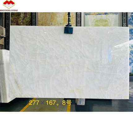 Interior Home Wall Paneling Decor with Modern Backlit Onyx Marble TV Background Panel