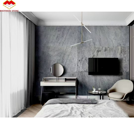 Flexible Slate Stone Sheets Wall Cladding in Modern Design for Hotel Villa Interiors