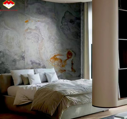 Flexible Slate Stone Sheets Wall Cladding in Modern Design for Hotel Villa Interiors