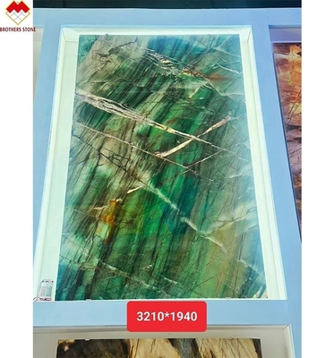 18 20mm Thick Fuchsite Crystal Green Luxury Royal Emerald Green Quartzite Countertops