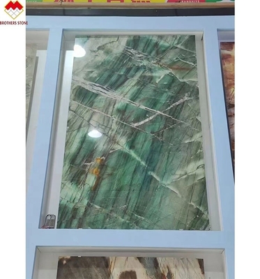 18 20mm Thick Fuchsite Crystal Green Luxury Royal Emerald Green Quartzite Countertops
