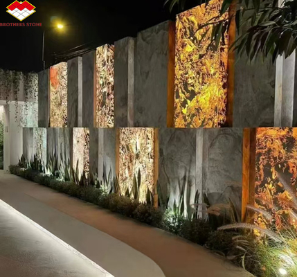 Ultra-Thin Backlit Stone Panels for Modern Style Indoor Decoration in Villa and Hotel