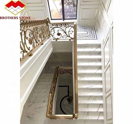 Modern Design Indoor Stair Step Riser Polished Natural Stone Material for Indoor