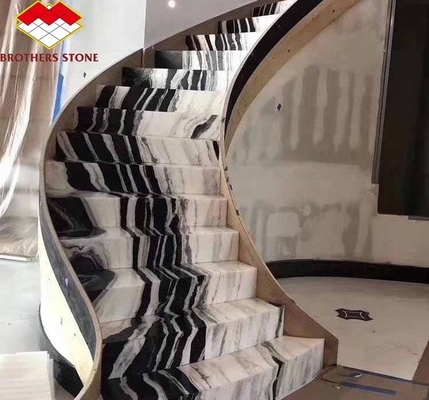Modern Design Indoor Stair Step Riser Polished Natural Stone Material for Indoor