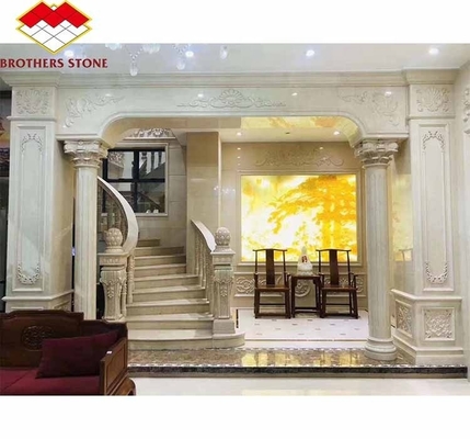 Modern Design Indoor Stair Step Riser Polished Natural Stone Material for Indoor